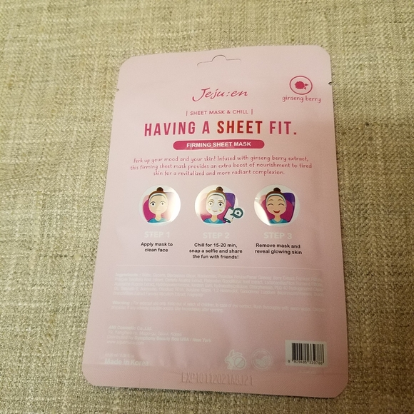 🆕️Having A Sheet Fit Firming Mask Ginseng Berry - Picture 2 of 2